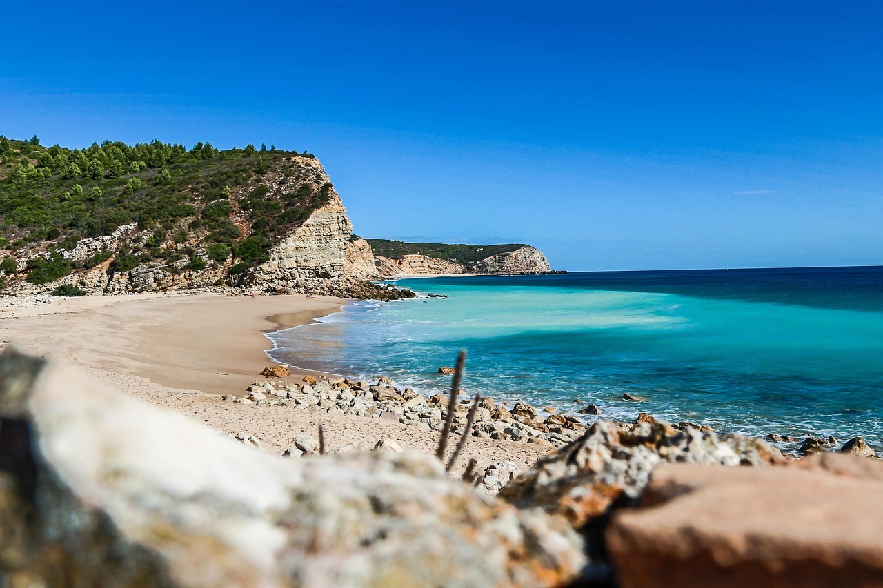 Secret beach near Burgau Algarve