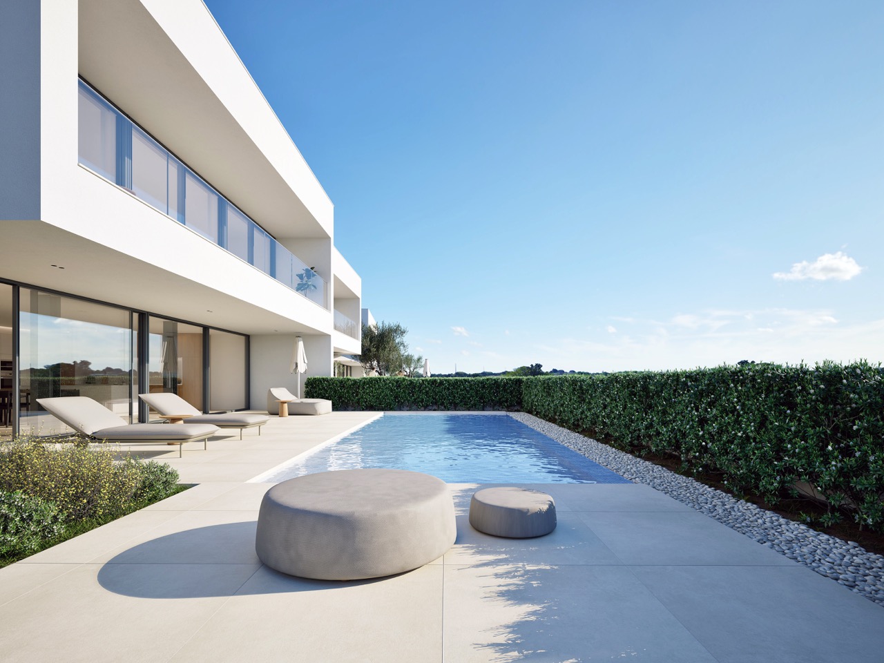 Luxury extends under the Algarve sky with elegant outdoor spaces.